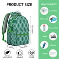 thumbnail image 4 of Checkered Pattern Backpack Retro Checkerboard and Plaid Design Colorful School Bag for Students, 4 of 6