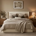 thumbnail image 1 of Aykah Zir King Size Bed Frame with Storage, Upholstered Heaboard, Modern Wingback Metal King Bed Frame with Hydrualic Storage, No Box Spring Required, Modern Design (Vanilla Bean), 1 of 11