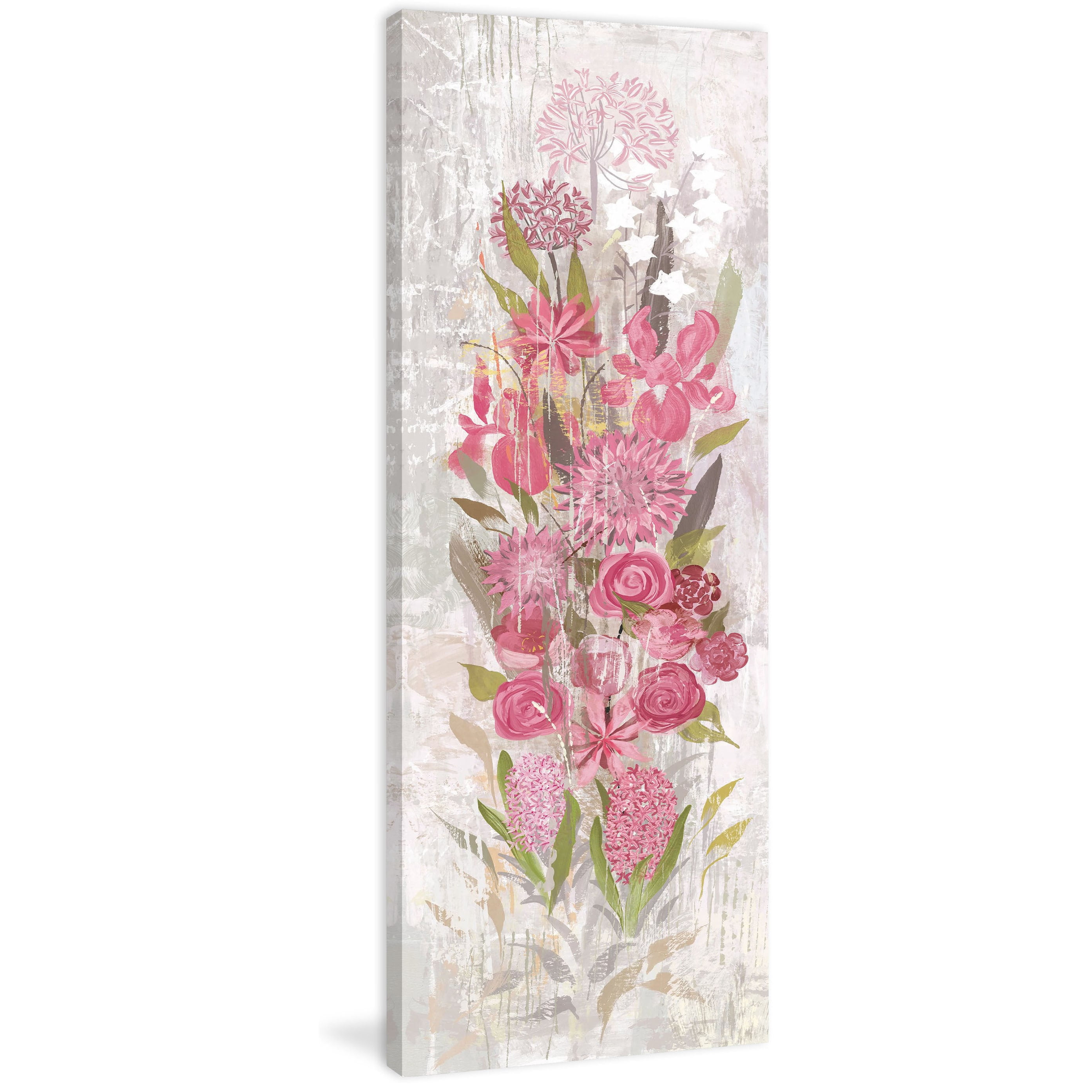 Marmont Hill "A Floral Frenzy Soft Pink I" Painting Print on Canvas