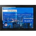 thumbnail image 3 of ArtToFrames 15.4x10.7 Inch - 39x27 CM Black Puzzle Frame for 300 piece Puzzles.1.00 Inch Custom Wood Puzzle Frames, Woodgrain Black Shadowbox 2.5 inch Tall - Comes with Regular Glass, 3 of 6