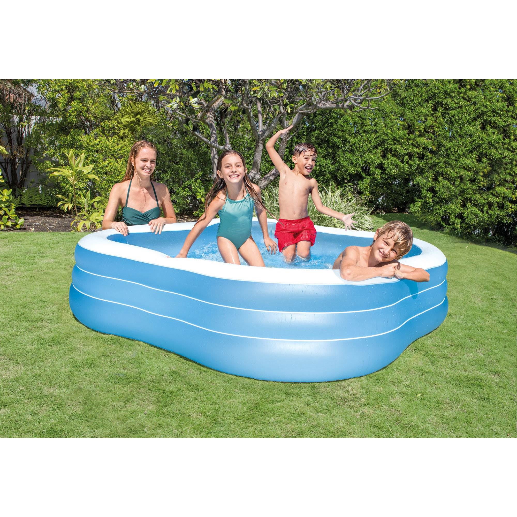 Intex 7.5' x 22" Beach Wave Swim Center Inflatable Swimming Pool
