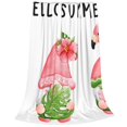 thumbnail image 2 of Fuzoiu Hello Summer Gnome Print Ultra-Soft Micro Fleece Blanket,All Seasons Flannel Throw, Lightweight Blanket for Bed, Sofa, Couch, Movie Night, Camping, and Travel-60"x50", 2 of 7