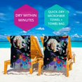 thumbnail image 4 of Orinice Graffiti Art Quick Dry Bath Towel 27.5x55in - High Absorbency Towel, Tropical Print, Compact Design 55x27.5in, 4 of 7