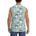thumbnail image 4 of Balery Colorful Dog Camisetas sin mangas para hombre, absorbe la humedad y protege contra el mal olor.-X-Large, 4 of 7