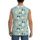 thumbnail image 4 of Balery Colorful Dog Camisetas sin mangas para hombre, absorbe la humedad y protege contra el mal olor.-Large, 4 of 7