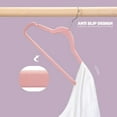 thumbnail image 7 of ACSTEP Premium Velvet Hangers 20 Pack , Non-Slip Thin Flocked Felt Hangers, Durable Suit Hangers for Closet Space Saving - Pink, 7 of 7