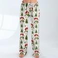 thumbnail image 7 of Hearthz Christmas Women's Pajama Bottoms Winter Wide Leg Womens Pajama Bottoms Fall Drawstring Lounge Pants for Women, 7 of 7