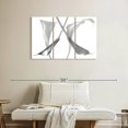 thumbnail image 2 of Elephant Stock Diaphanous Calla Lilies Wall Art - Horizontal Multi Panel Canvas - Living Room Wall Decor - Floral And Botanical Multi Panel - White And Gray Decor By Magda Indigo - 38" x 24", 2 of 8