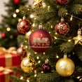 thumbnail image 4 of Christmas Tree Ornaments Shatterproof Plastic Assorted Decorative Coffee Gold, 4 of 6