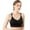 Black, variant on Women Lace Trim Sports Bras Criss-Cross Back Yoga Bralette Wirefree Padded Active Workout Bra Crop Tank Tops