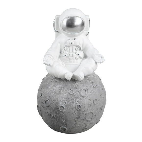 Astronaut&Planet Statues Sculpture Figurine Ornament Desktop Accessories Tabletop Decoration Coin Bank-Sit