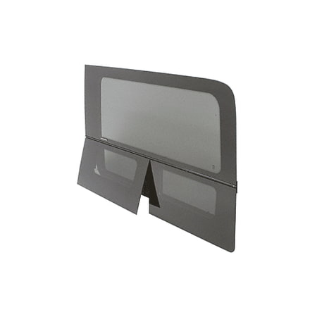 CRL 2007+ OEM Design 'All-Glass' Look Sprinter Van Dual-Vent Driver Side Rear Quarter Panel Window for 170