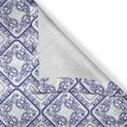 thumbnail image 5 of Ambesonne Flower Grommet Curtain, Art and Craft Flower, 50" x 72", White and Blue, 5 of 6