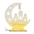 thumbnail image 3 of Centros de mesa Moon Castle Eid AL, escultura tallada, decoración del hogar de Ramadán para regalo de cumpleaños, pasillo, gabinete, oficina, chimenea C, 3 of 8