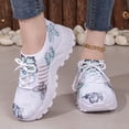 thumbnail image 5 of Willtoo Women's Breathable Hollow Mesh Orthopedic Walking Shoes Flower Pattern Sneakers Colorful Tennis Shoes Comfort for All-Day Wear Sports Sandals, 5 of 7