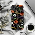 thumbnail image 5 of Spooky & Sweet Halloween iPhone Case, Fun Pumpkin Faces, Candy, Spider Webs & Skulls, Trick or Treat Themed Durable Phone Cover for iPhone 16 15 14 13 12 11 Mini Pro Max, 5 of 6