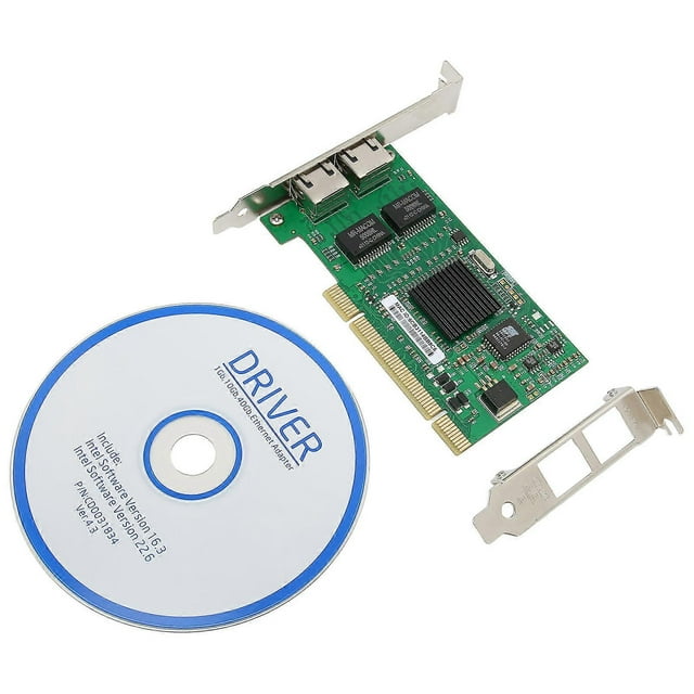 Dual Port Gigabit PCI Filter Ethernet Network Card for Intel 82546 for Windows 7