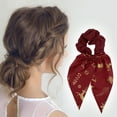 thumbnail image 2 of Unique Bargains 1 Pc Stylish Ribbon Hair Elastics Hair Ties Red, 2 of 5