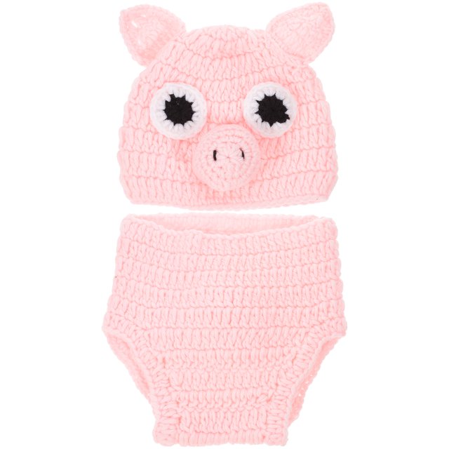 KAKOWELY 1 conjunto de traje de fotografía para bebé, gorro de lana tejido, pantalones, disfraz para sesión de fotos