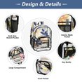 thumbnail image 5 of Ttyddzy Clear Backpack Heavy Duty PVC Transparent Backpack for College Workplace, Dragonfly, 5 of 8