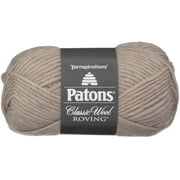 Patons Classic Wool Roving Yarn, 3.5 oz, Natural, 1 Ball