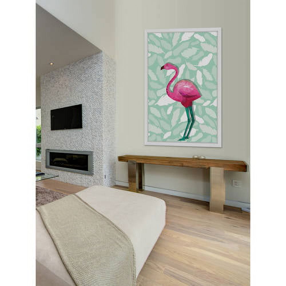 Marmont Hill "Fuchsia Flamingo" Framed Painting Print