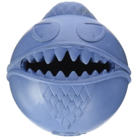 Jolly Pets Treat Hiding Rubber Toy for Small Dogs Blue 2.5 Inch