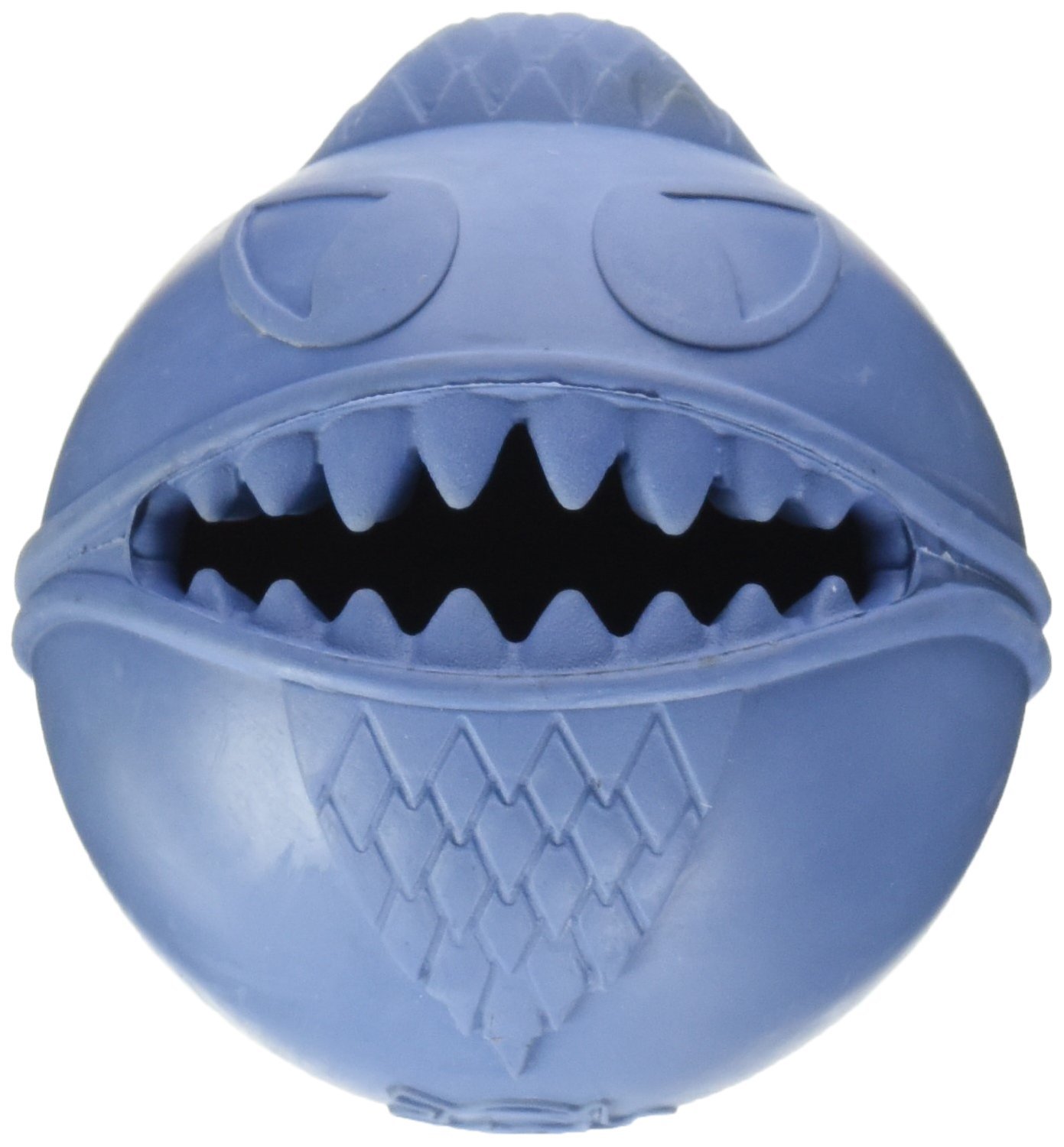 Jolly Pets Treat Hiding Rubber Toy for Small Dogs, Blue 2.5 Inch