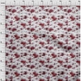 thumbnail image 4 of oneOone Silk Tabby Maroon Fabric Floral & Sewing Craft Projects Fabric Prints By Yard 42 Inch Wide, 4 of 5