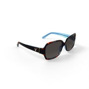 Veer Women’s Sunglasses, Soho - Tortoise/Blue, Square, Plastic, 57-16-131, with Case
