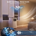 thumbnail image 3 of JoanKaren 3-in-1 8000 BTU Portable Air Conditioner Up to 350 Sq. Ft. Quiet AC Unit with Cooling,Dehumidifier & Fan,Energy-Saving,24-Hr Timer, 3 of 8