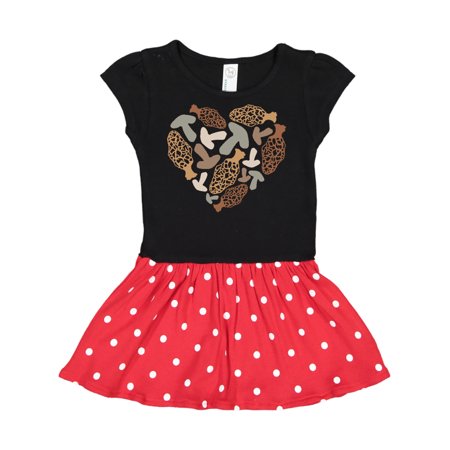 

Inktastic Mushrooms and Morels in a heart shape Gift Toddler Girl Dress