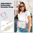 thumbnail image 5 of ELEHOLD Full Body Protective Case for iPad Pro 11 inch 2024,Heavy Duty 3-Layer Protection Case Built-in Screen Protector 360° Rotating Kickstand Handstrap Shoulder Strap Shockproof Cover,Rainbow/Pink, 5 of 8