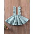 thumbnail image 5 of Cenuakty Baby Girls Suspender Skirt ,1T-6T Solid Color Sleeveless Backless Dress for All Year Round, 5 of 9