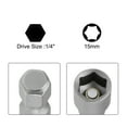 thumbnail image 3 of Unique Bargains 2 Pcs 1/4 Inch Quick-Change Hex Shank 15mm Magnetic Nut Setter Driver Drill Bit, 150mm Length, Metric, 3 of 3