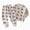 G817-Brown, variant on HFHAPW Baby Boy Girl Pajamas Little Boys Girls Pajamas 2 Piece Train Toddler Sleepwear Fall Winter Clothes Set