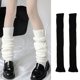 thumbnail image 1 of 1 par de mallas por encima de la rodilla para mujer, de punto, de tubo largo para otoño e invierno, puños para botas a prueba de viento para exteriores, color negro oso de fresa Electrónica, 1 of 4