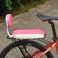 thumbnail image 4 of Bike Rear Seat Back Seat Cycling Bike MTB PU Leather Soft Cushion Rear Rack Seat Seat with Back Rest, 4 of 6