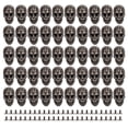 thumbnail image 3 of Skull Rivets, Ghost Skull Rivet Zinc Alloy Punk Style Electroplating Process  For Leather Crafts Silver Black,Bronze, 3 of 8