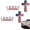 A-2pcs, variant on BARMOTU Blessed Jesus Edition Cross Emblem Metal Badge,4 Inch 3D Raised Letter Chrome Christian Cross Emblem Decal Stickers, USA Flag Car Cross Emblem car Decoration for Truck, SUV