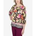 thumbnail image 6 of Alfred Dunner Womens  Bold Floral Geometric Border Top, 6 of 6