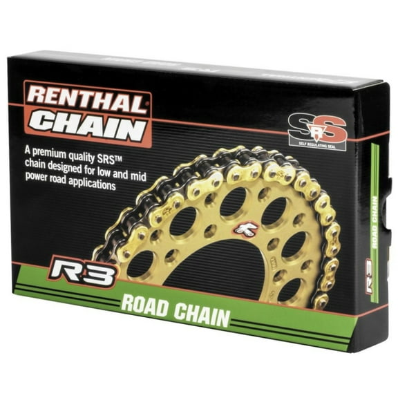 Renthal R3-3 Off-Road Motorcycle Chains - Gold / 520 x 110