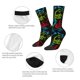 thumbnail image 4 of Fotbe Play Game Start Calcetas Largas con Estampado para Hombre y Mujer – Calcetas de Compresión Transpirables y Elásticas, Viajar y Uso Diario Talla 5-11, 4 of 6