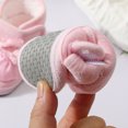 thumbnail image 6 of JHOKCI Infant Baby Bowknot Boots Fleece Lined Cozy First Steps Stay-On, 6 of 8
