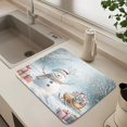 thumbnail image 4 of Snowman Next To A Sleigh Full Of Presents Drying Mat Diatomaceous Earth Super Absorbent Slip Rubber Sole Heat Resistant 230 Degrees Fahrenheit 23.6×19.7in, 4 of 11