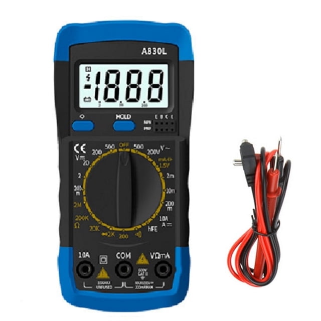 Multimeter A830L Digital Multimeter with LCD Display DC Voltage Diode Freguency Multitester Current Voltage Tester with Buzzer ,High Efficiency