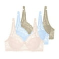thumbnail image 1 of HongQid Women Bra Underwire Bralettes Unlined Mesh Full Coverage Everyday Bras 3PCS, 1 of 4