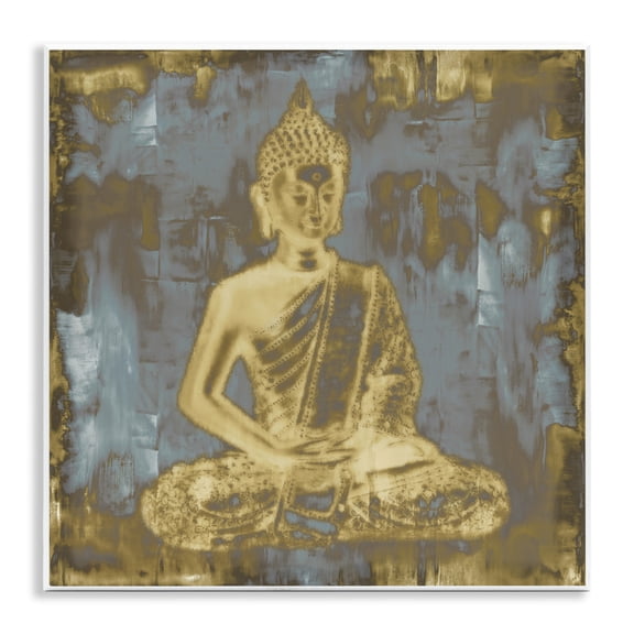 Stupell Industries Muted Earthy Buddha Abstract Spiritual Painting Unframed Art Print Wall Art, 12 x 12