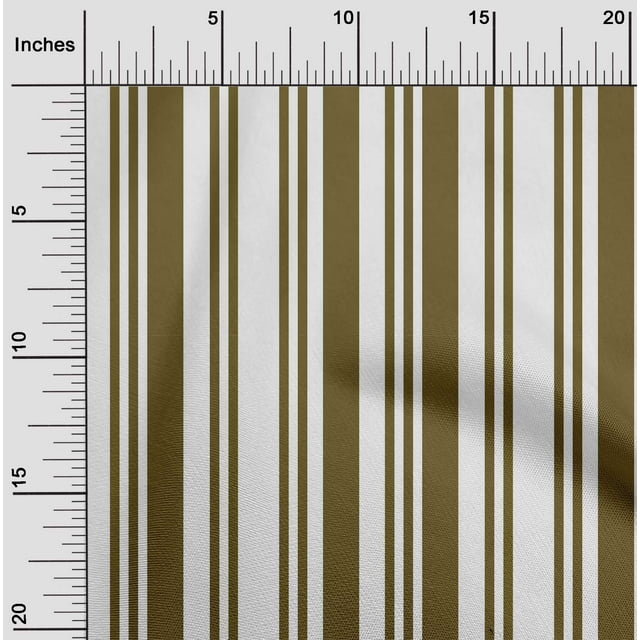 oneOone Viscose Chiffon Fabric Bayadere Stripe Printed Craft Fabric BTY 42 Inch Wide