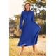 thumbnail image 3 of Vestido PRETTYGARDEN 2025 Midi Azul con Diseño Swiss Dot M, 3 of 8